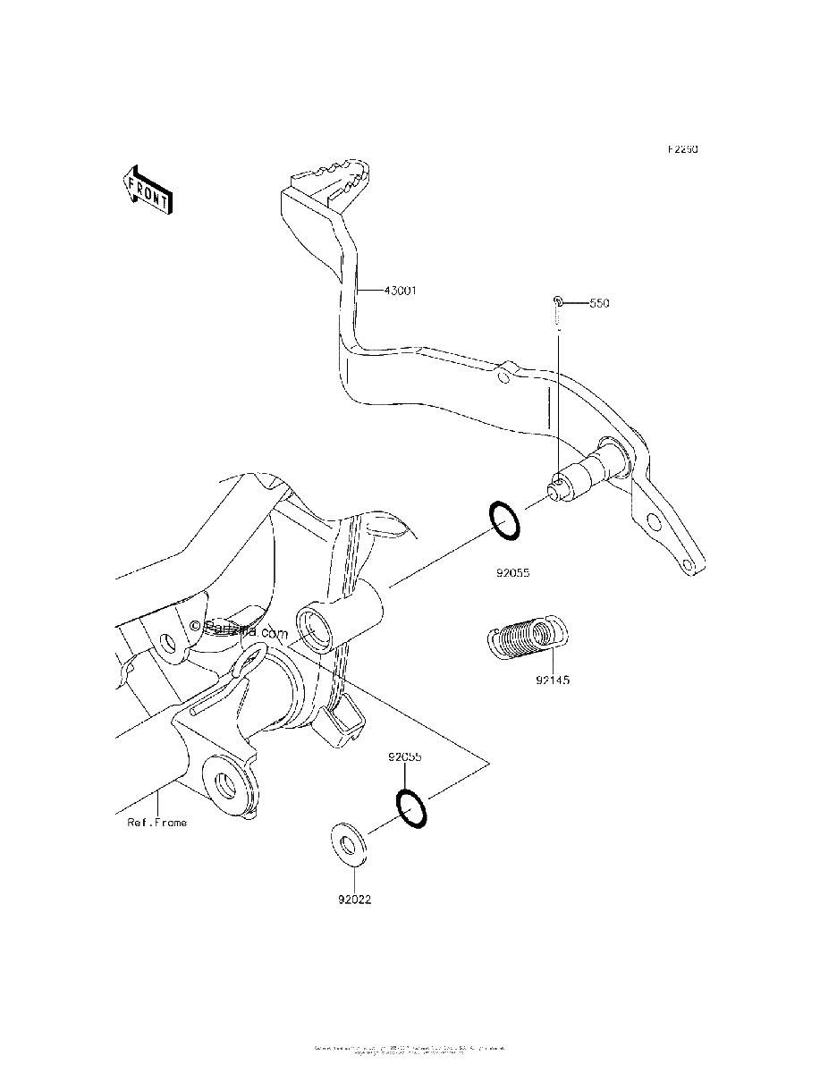 Diagrama de BRAKE PEDAL