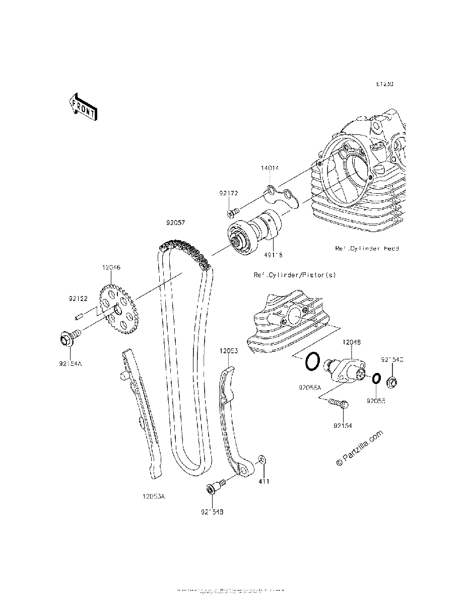 Diagrama de CAMSHAFT S TENSIONER