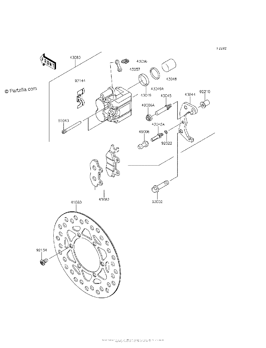 Diagrama de FRONT BRAKE
