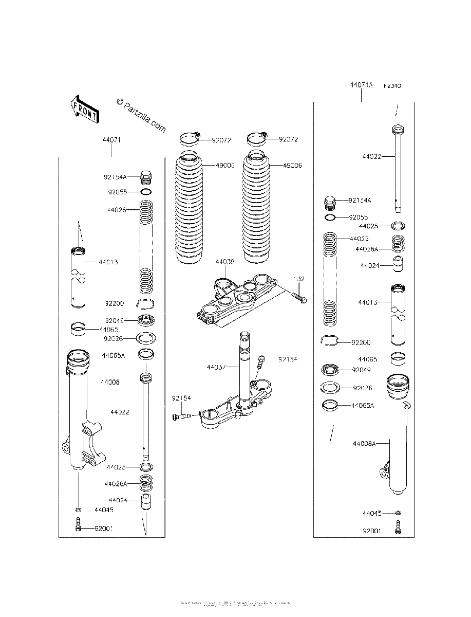 Diagrama de FRONT FORK