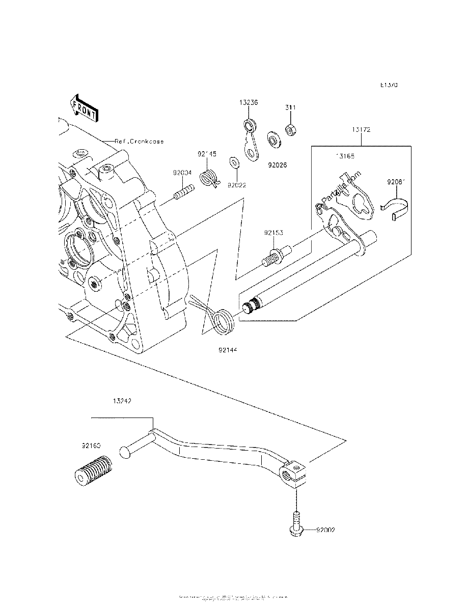 Diagrama de GEAR CHANGE MECHANISM