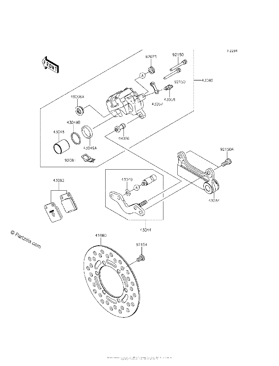 Diagrama de REAR BRAKE
