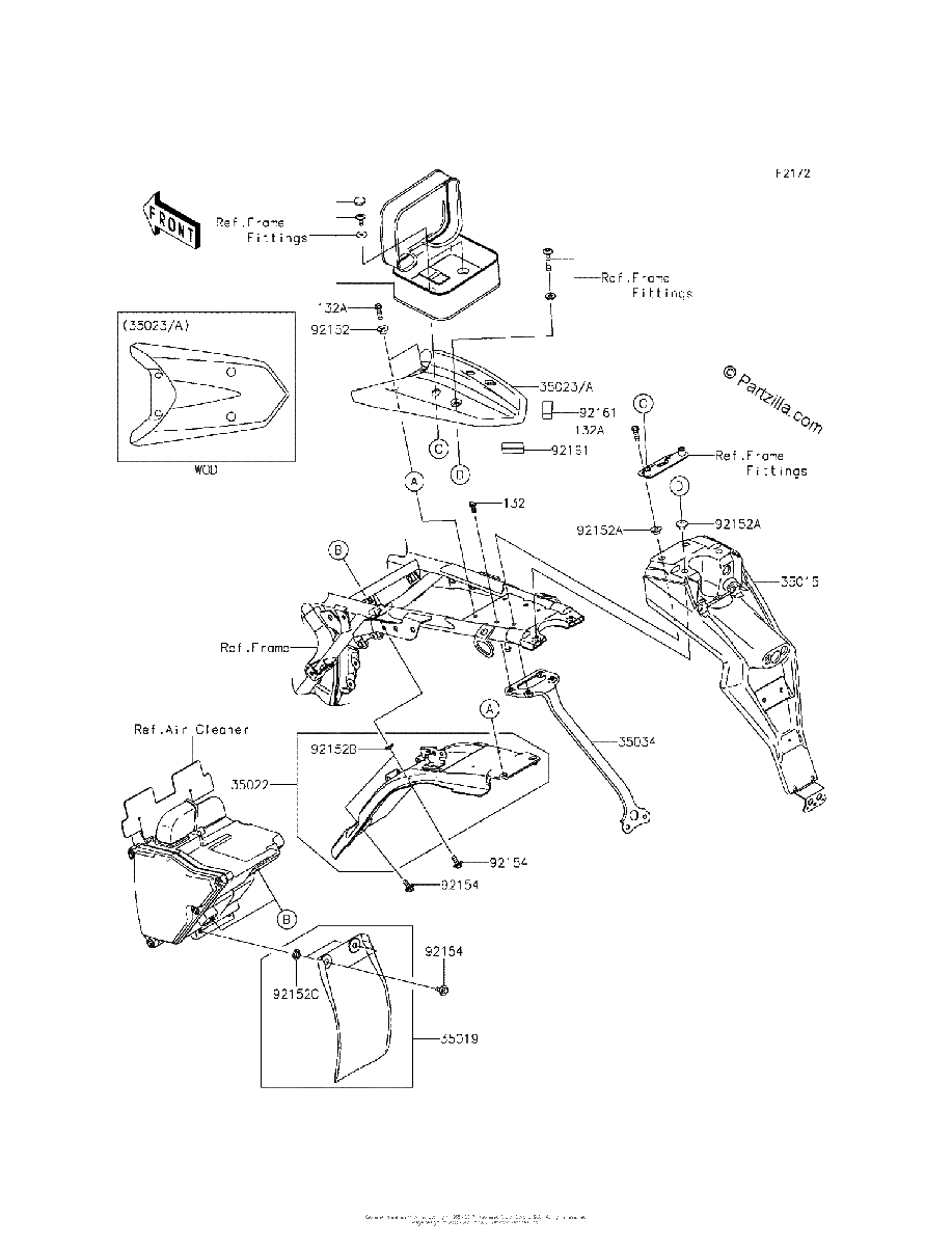 Diagrama de REAR FENDER S