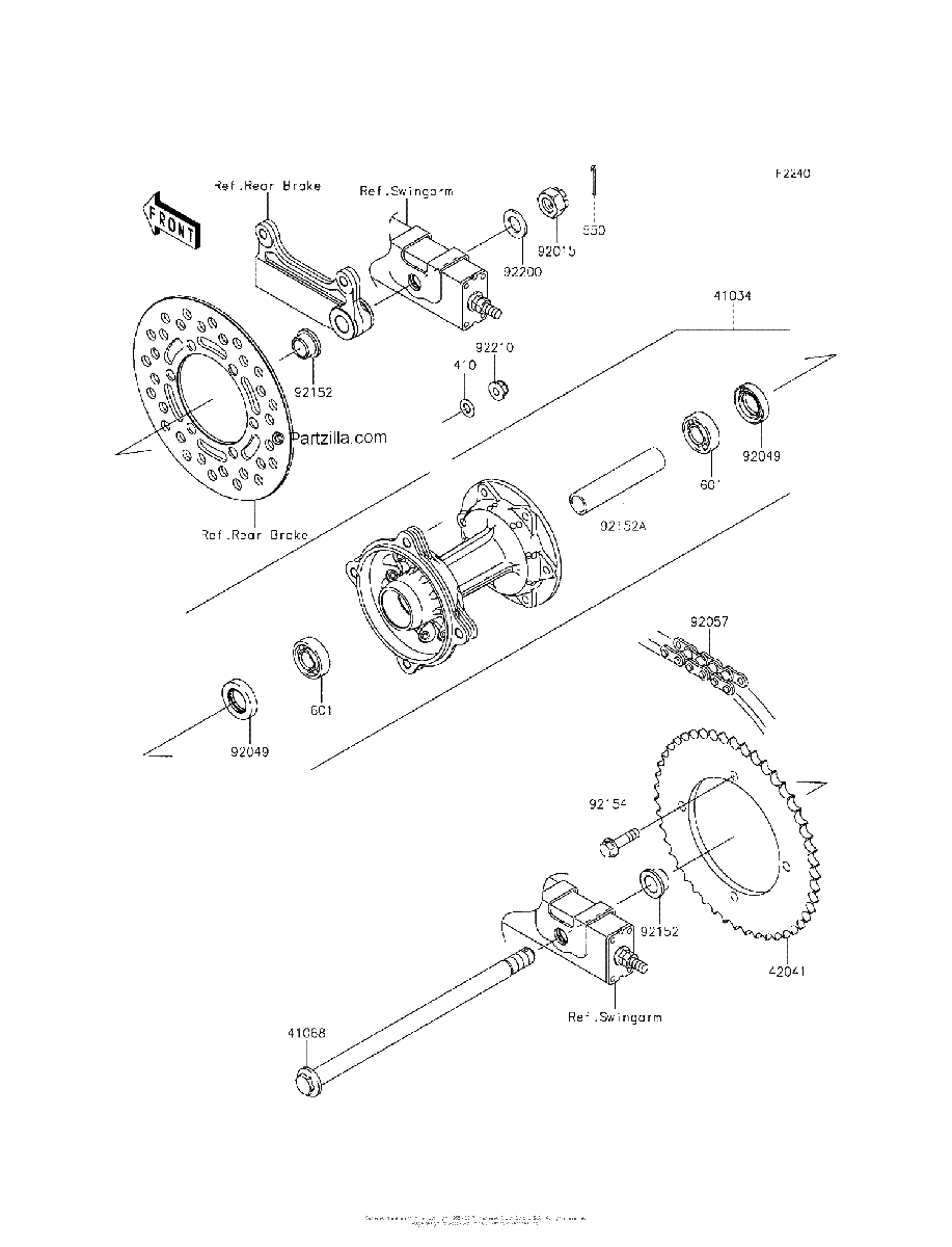 Diagrama de REAR HUB