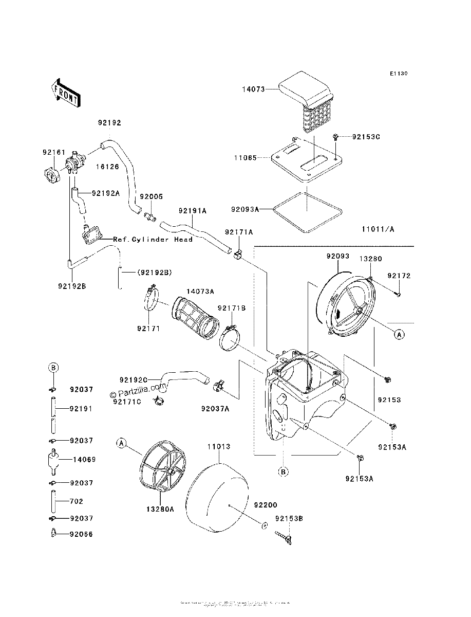 Diagrama de AIR CLEANER