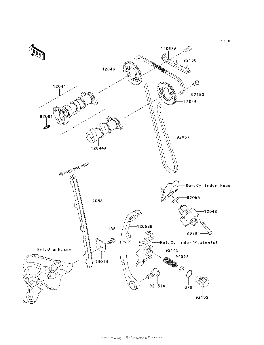 Diagrama de CAMSHAFT S TENSIONER