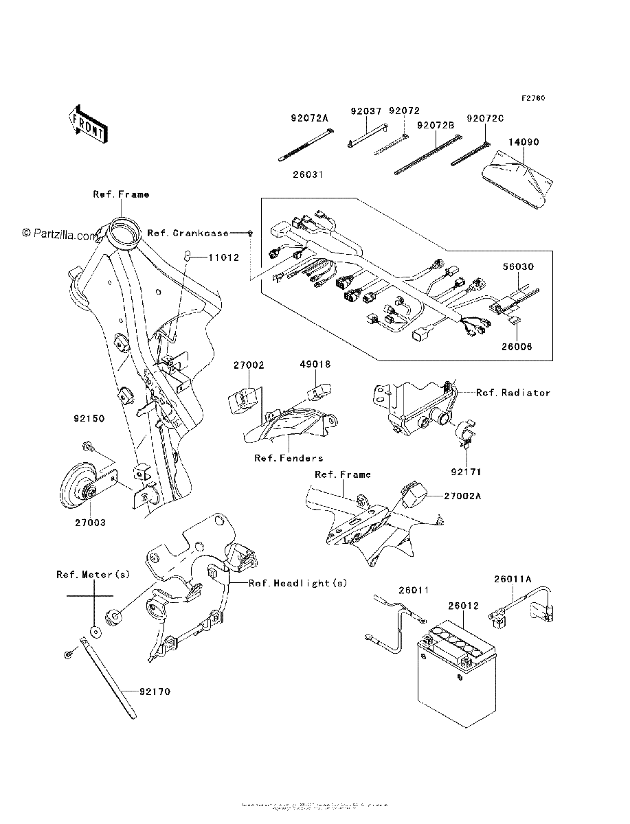 Diagrama de CHASSIS ELECTRICAL EQUIPMENT