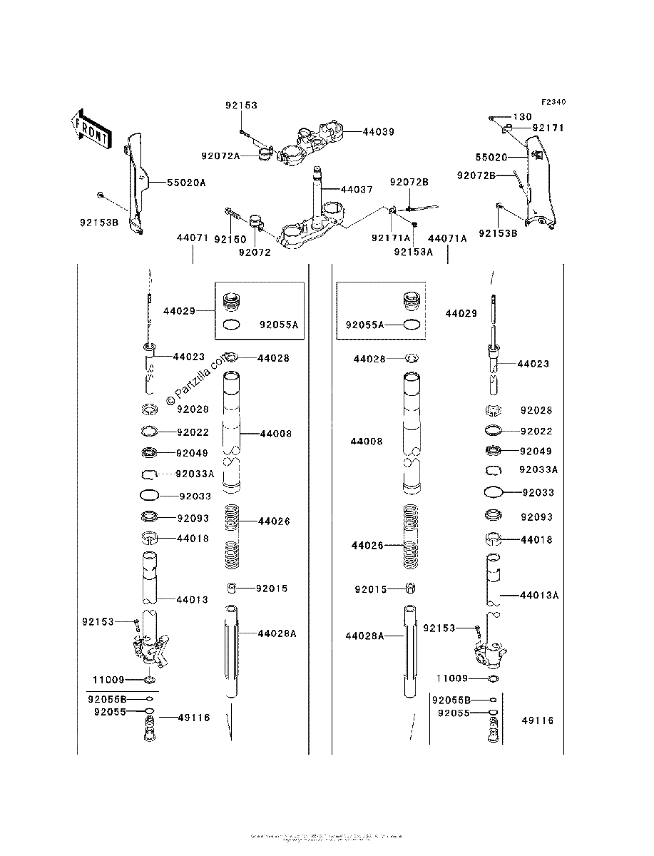 Diagrama de FRONT FORK
