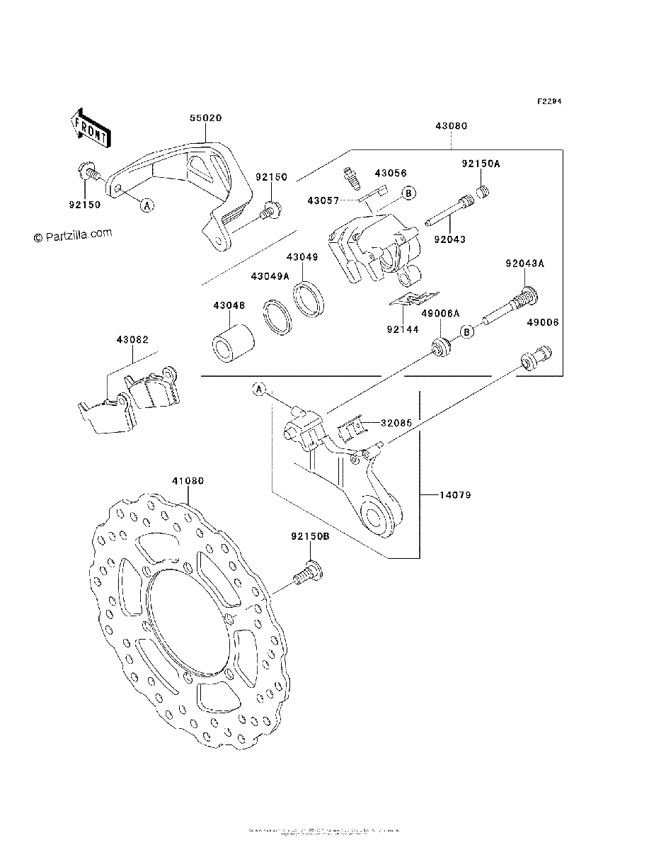 Diagrama de REAR BRAKE