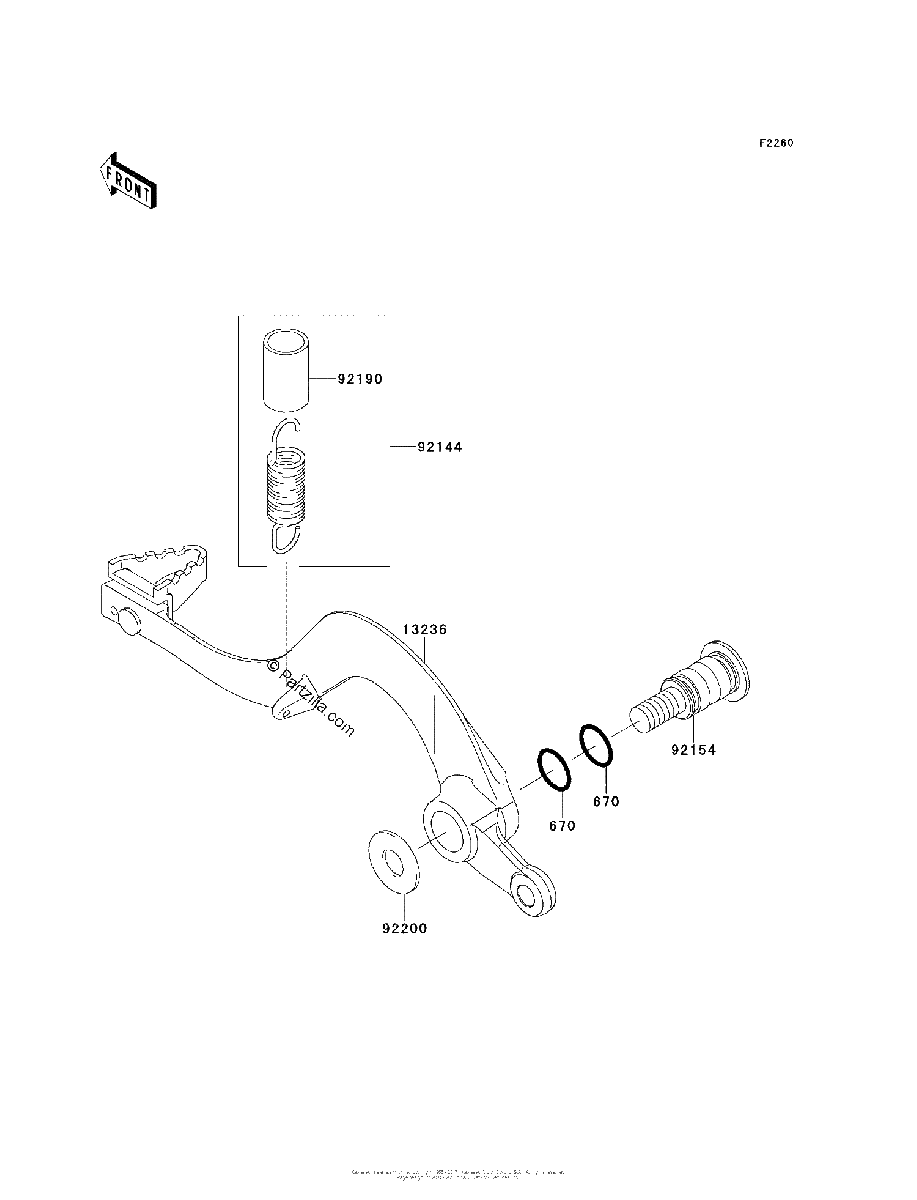 Diagrama de BRAKE PEDAL