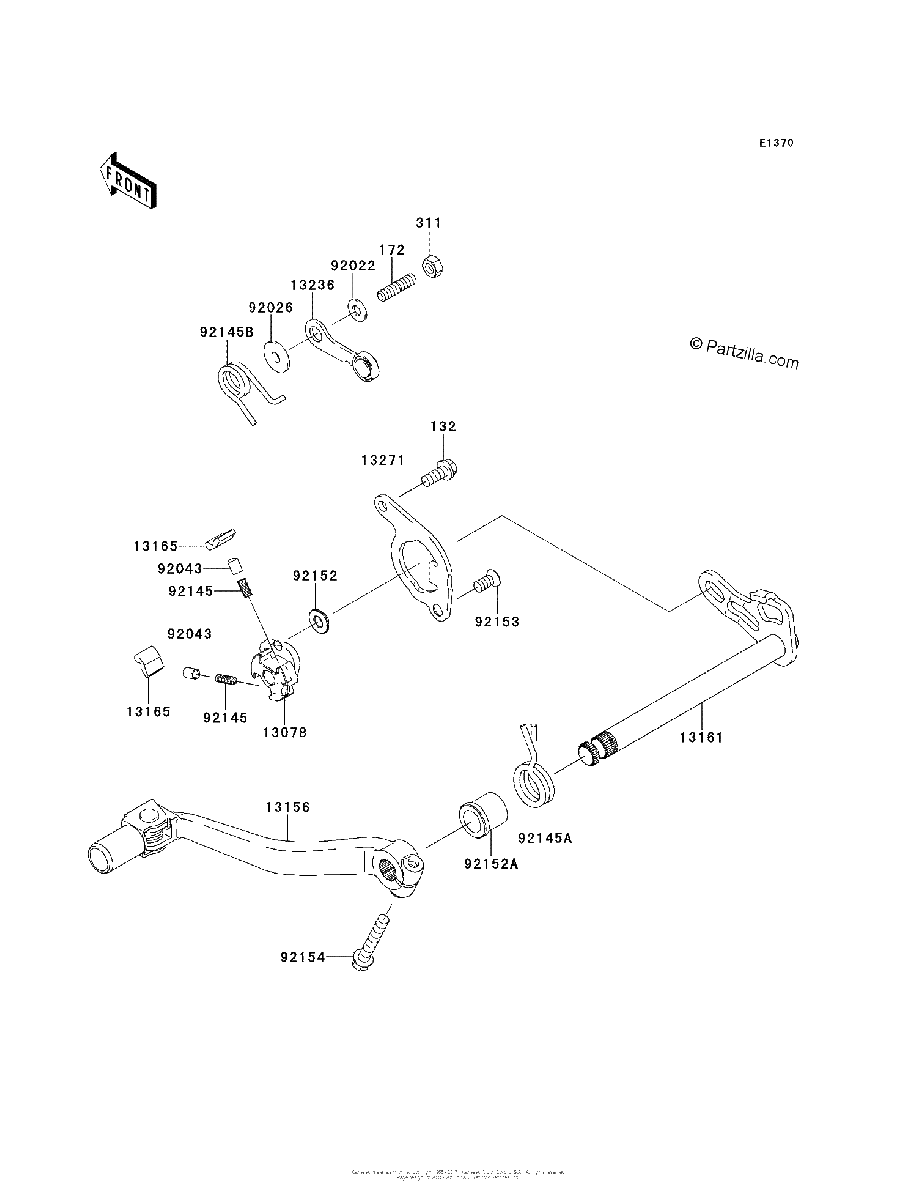 Diagrama de GEAR CHANGE MECHANISM
