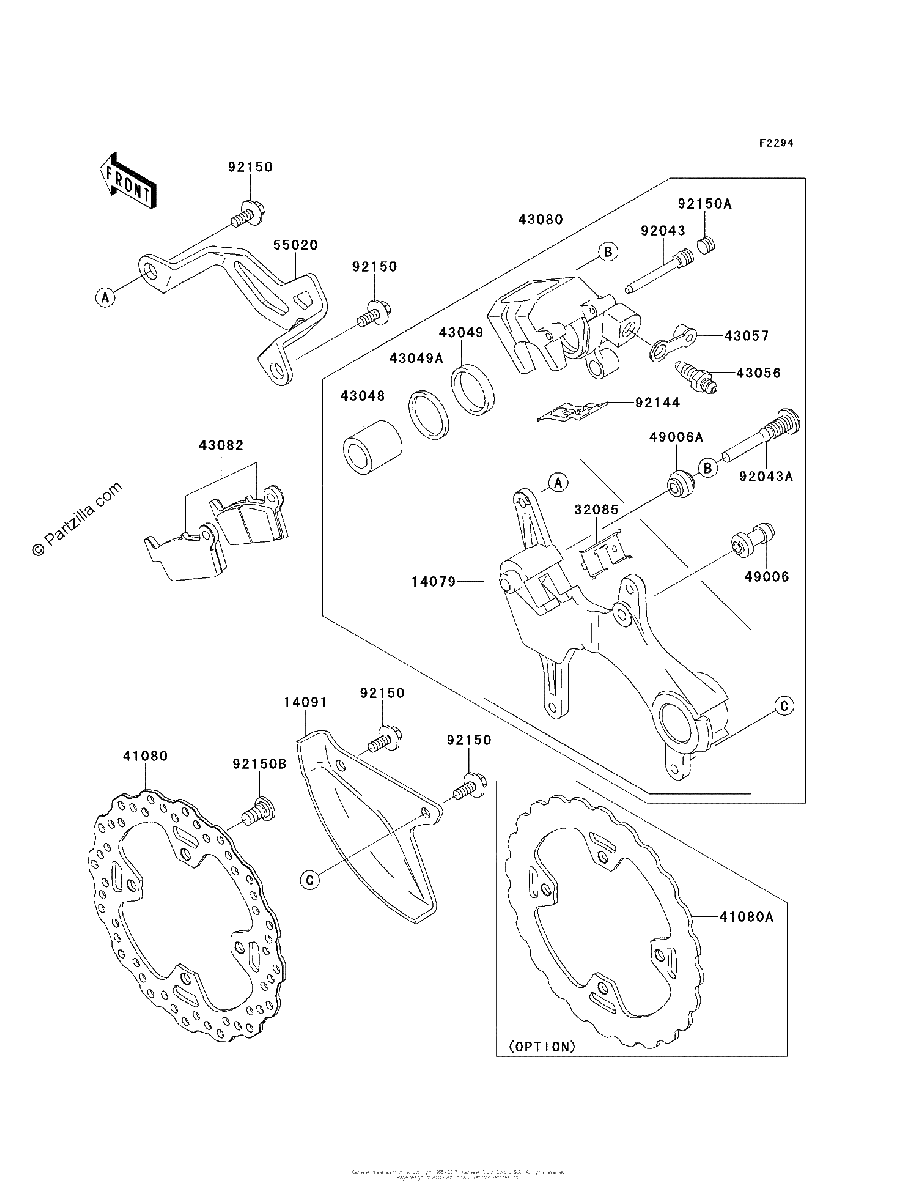 Diagrama de REAR BRAKE