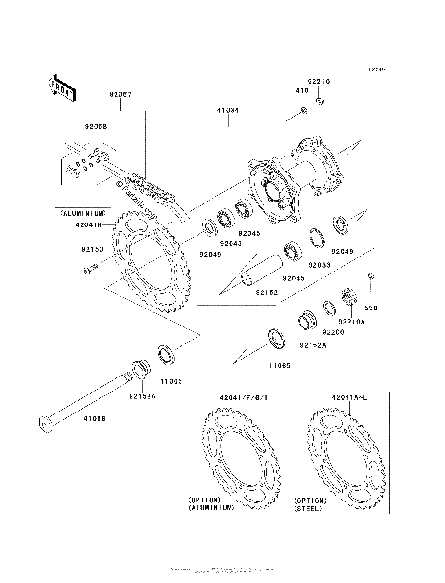 Diagrama de REAR HUB
