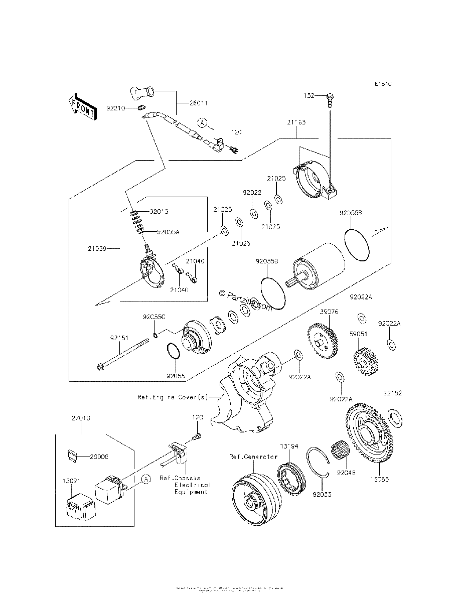 Diagrama de STARTER MOTOR