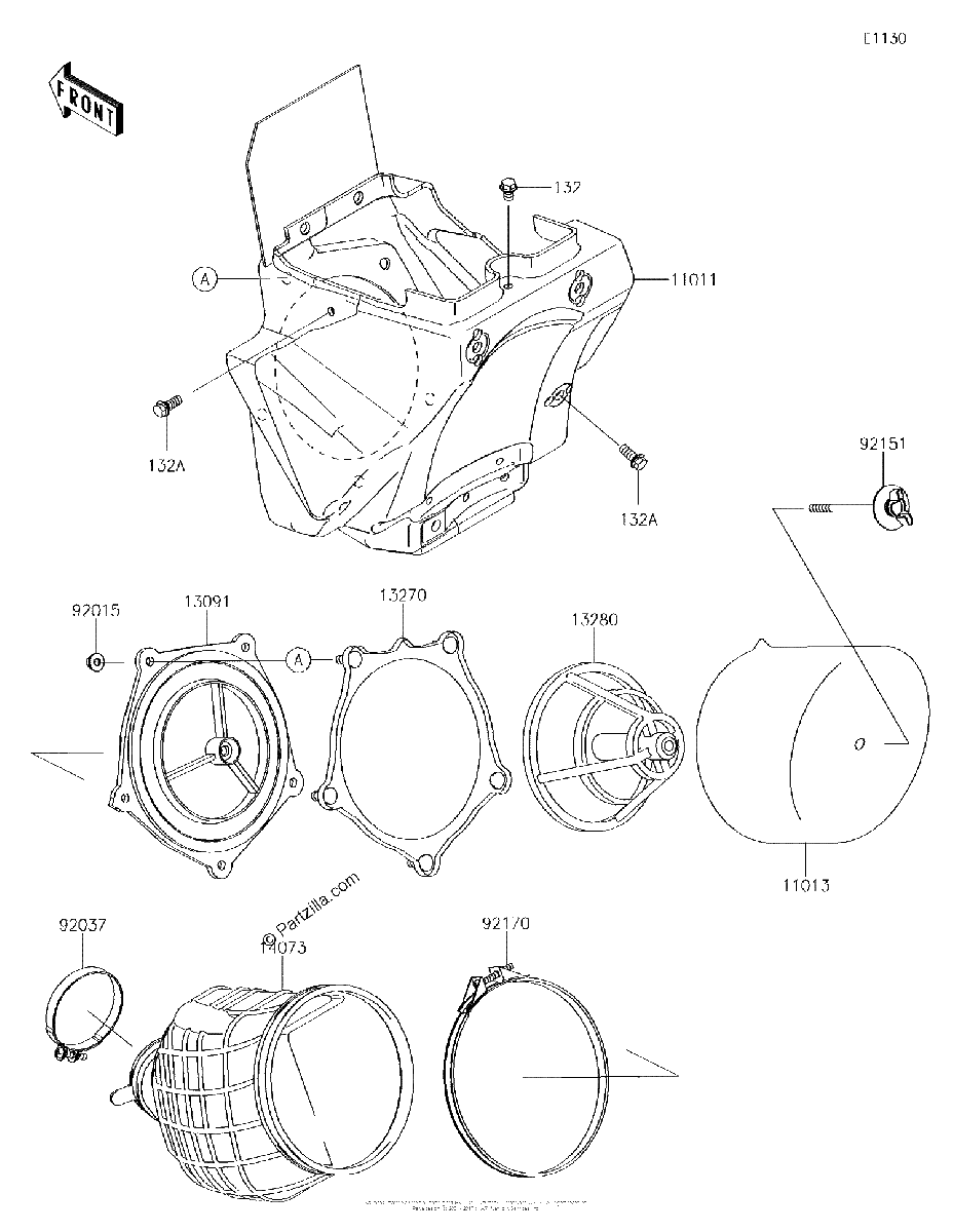 Diagrama de AIR CLEANER