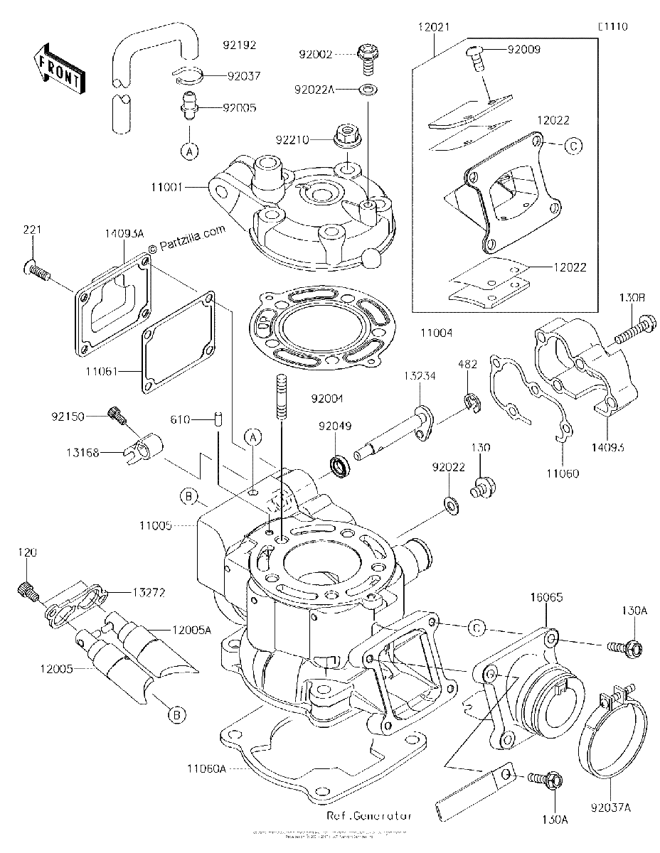Diagrama de CYLINDER HEAD CYLINDER