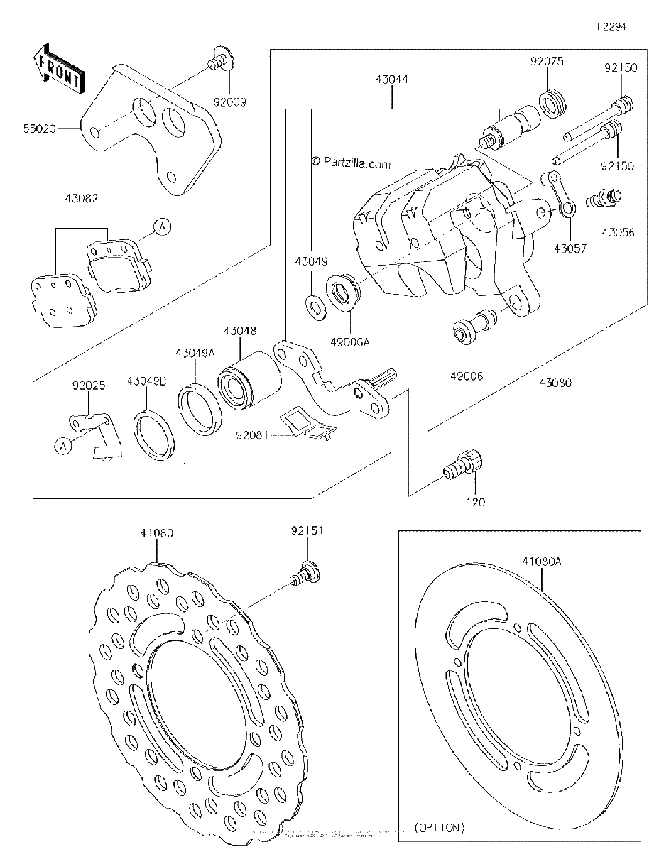 Diagrama de REAR BRAKE