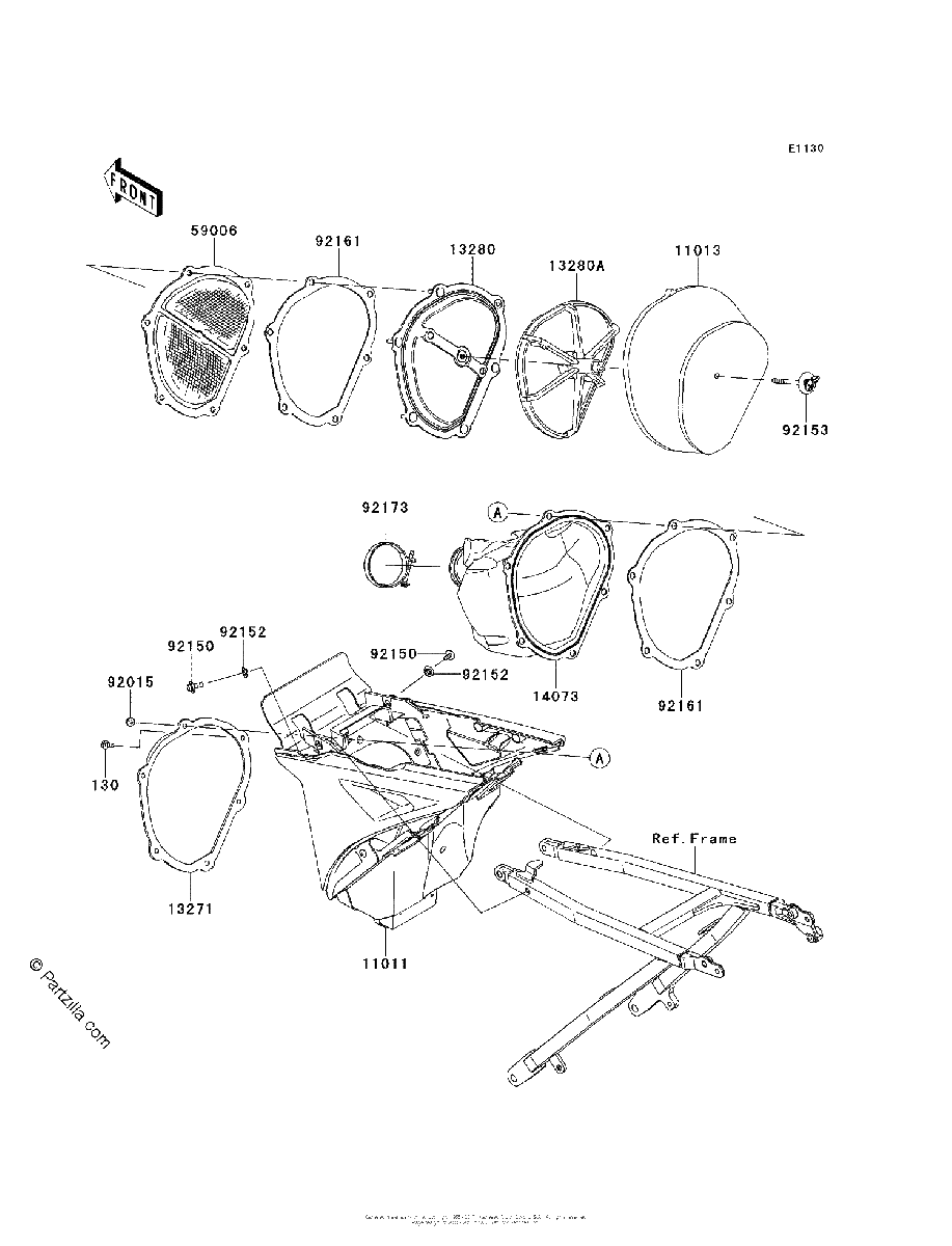 Diagrama de AIR CLEANER