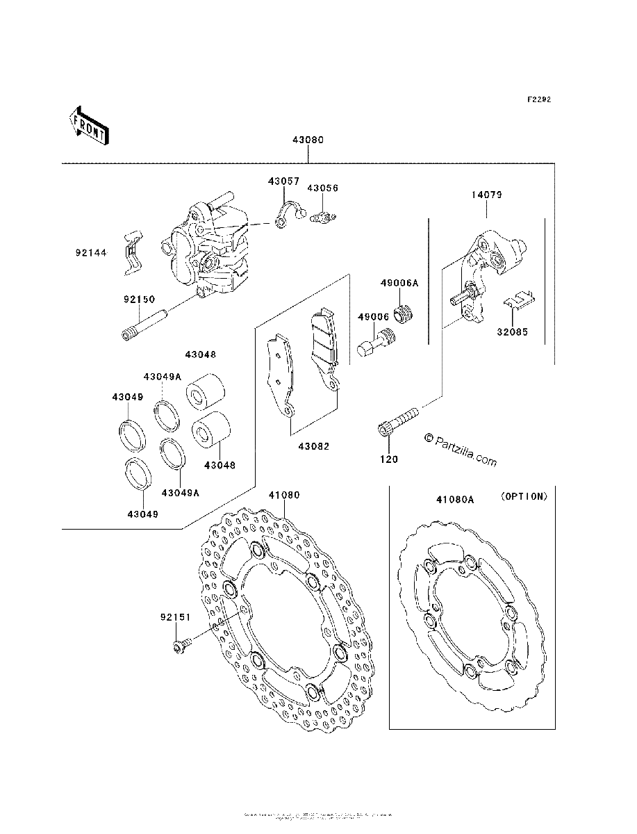 Diagrama de FRONT BRAKE