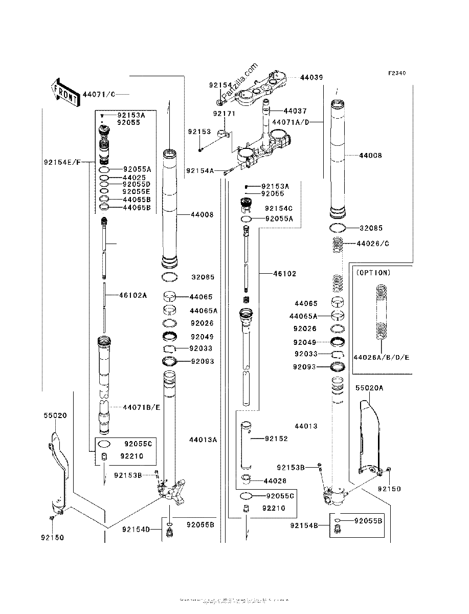 Diagrama de FRONT FORK