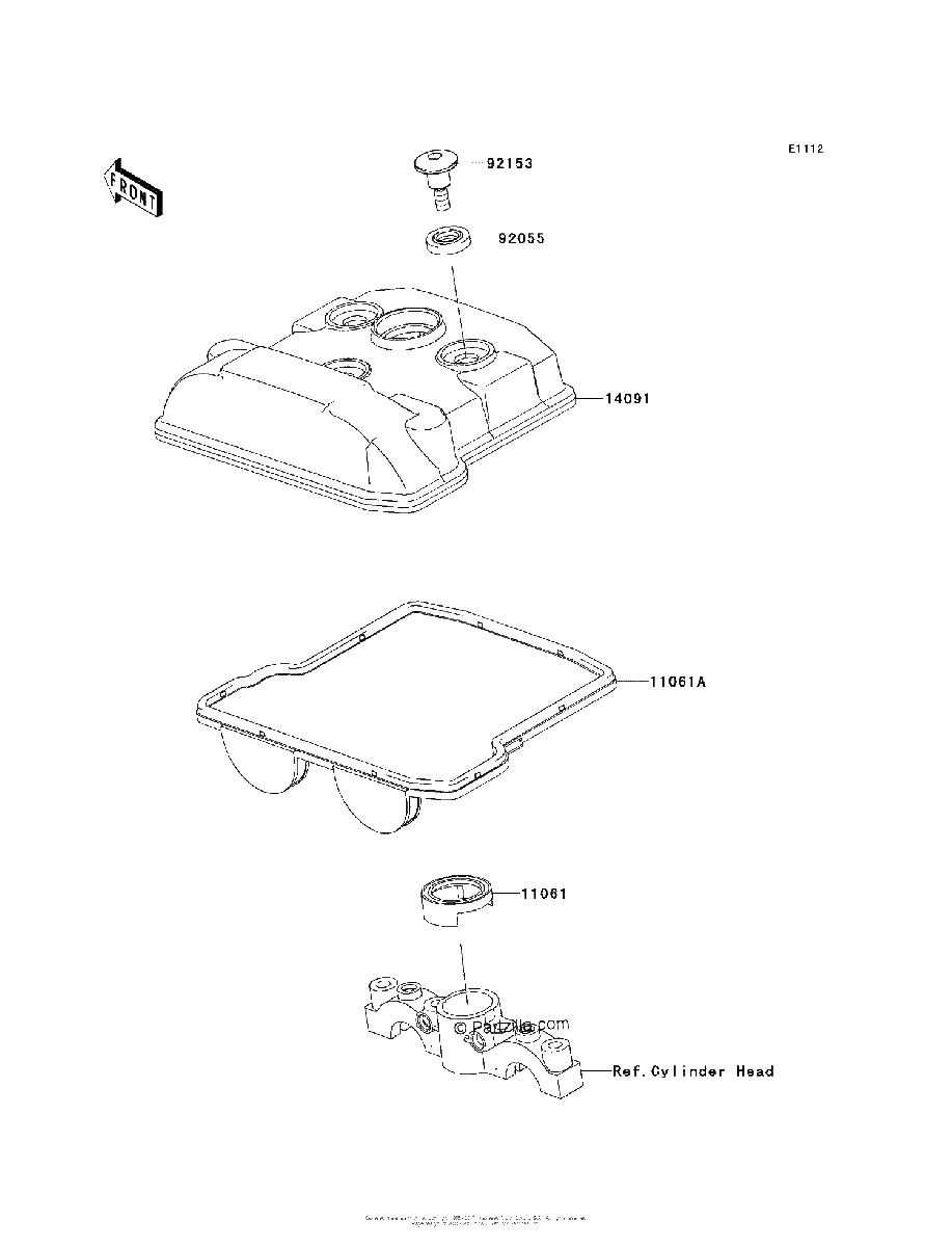 Diagrama de CYLINDER HEAD COVER