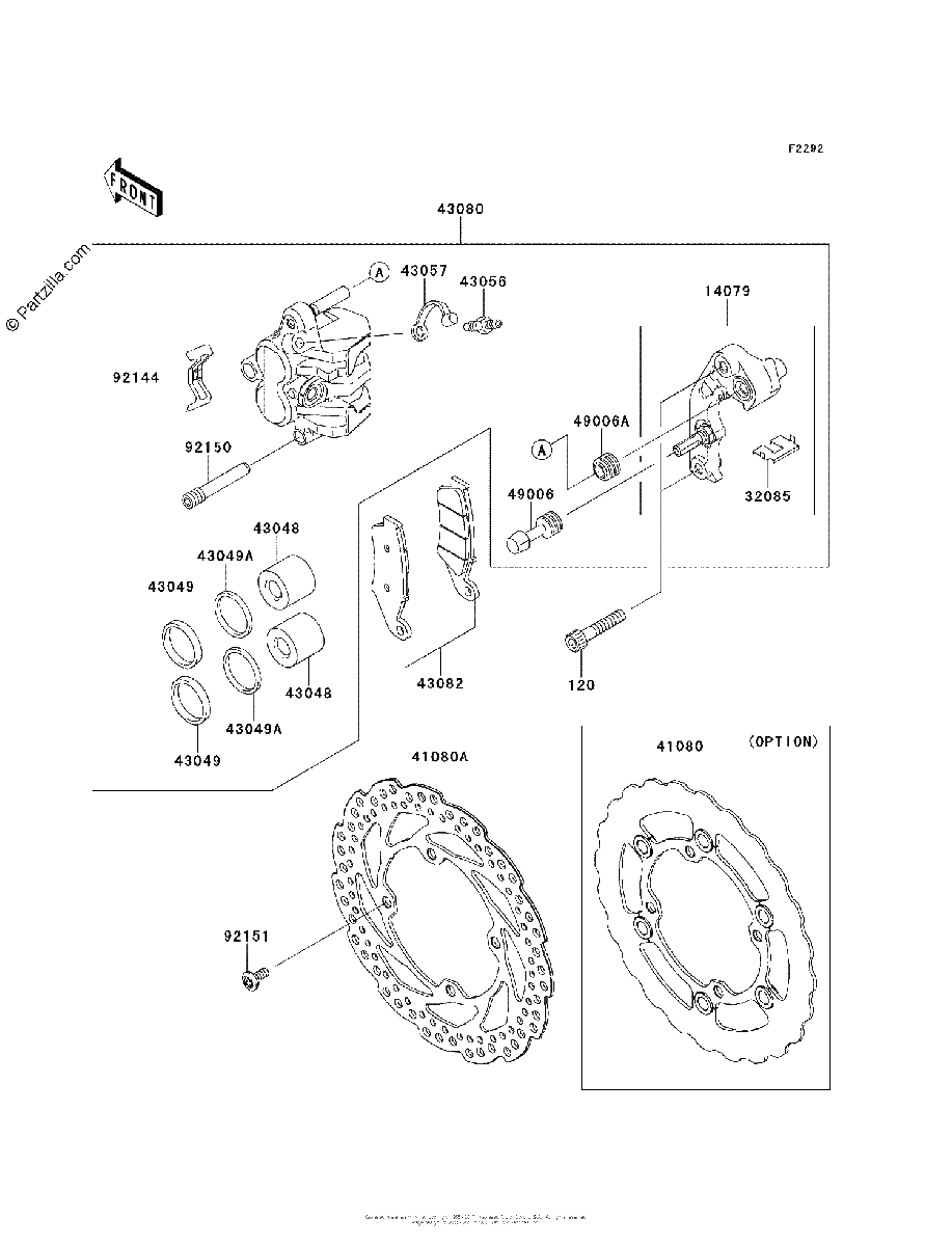 Diagrama de FRONT BRAKE