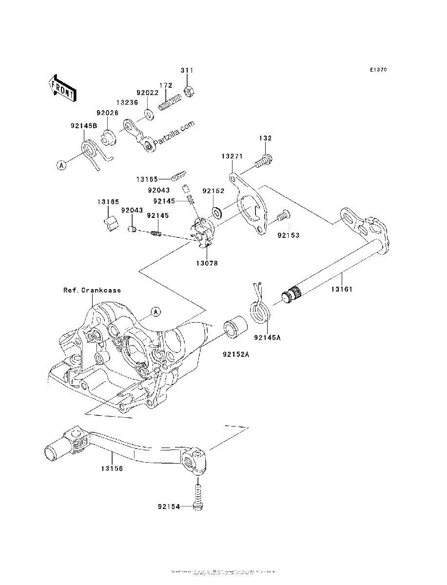 Diagrama de GEAR CHANGE MECHANISM