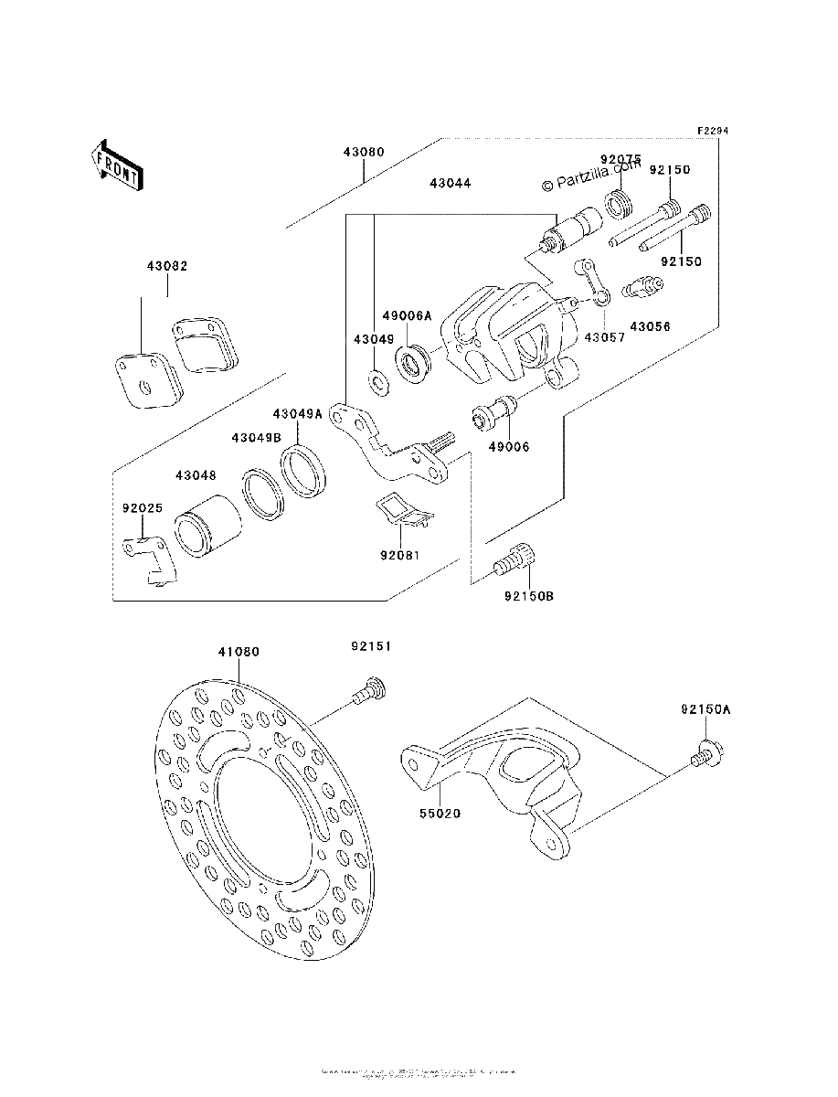Diagrama de REAR BRAKE