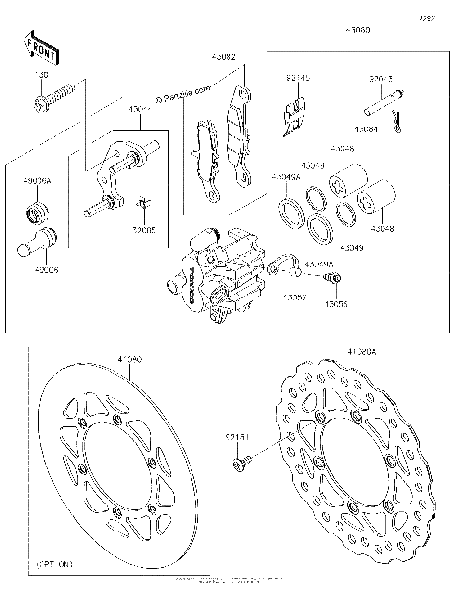 Diagrama de FRONT BRAKE