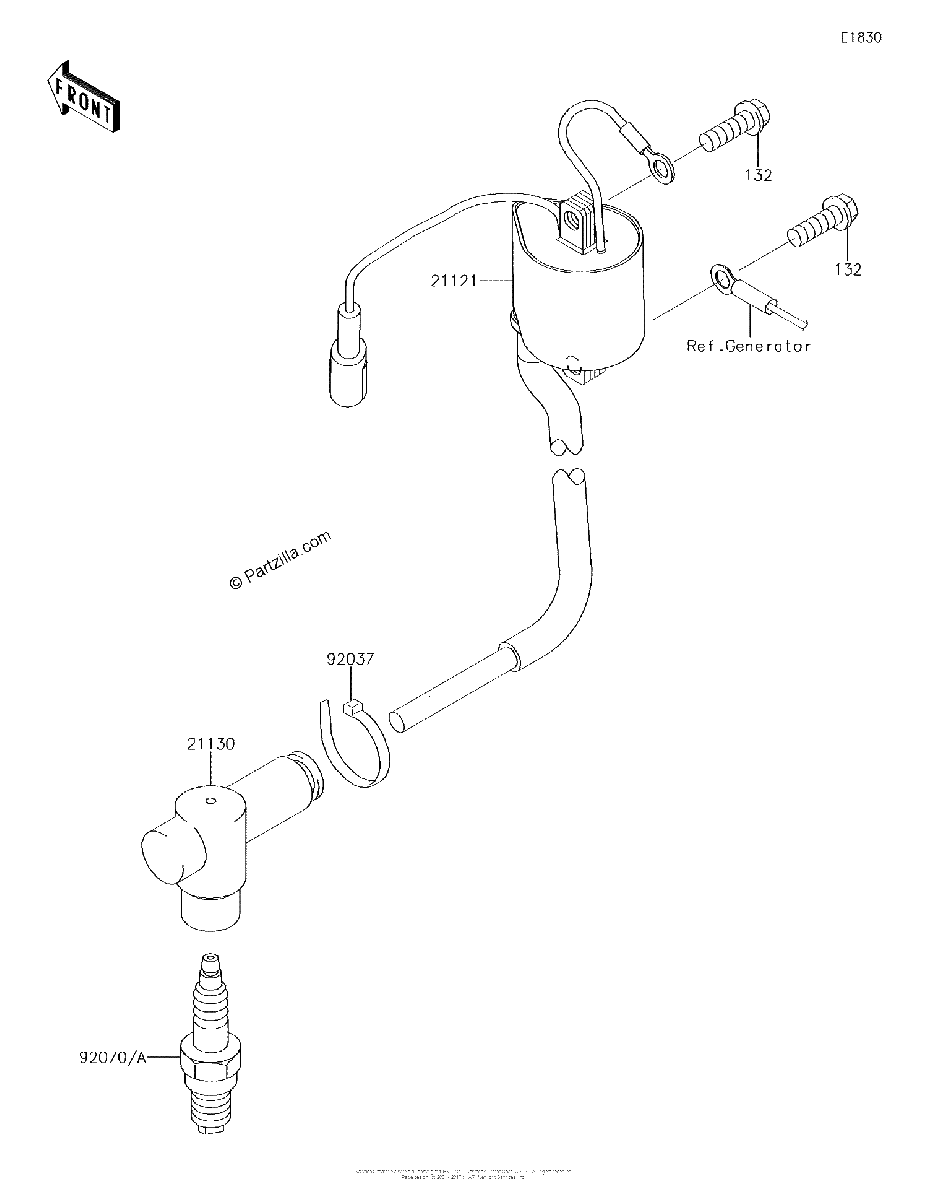 Diagrama de IGNITION SYSTEM