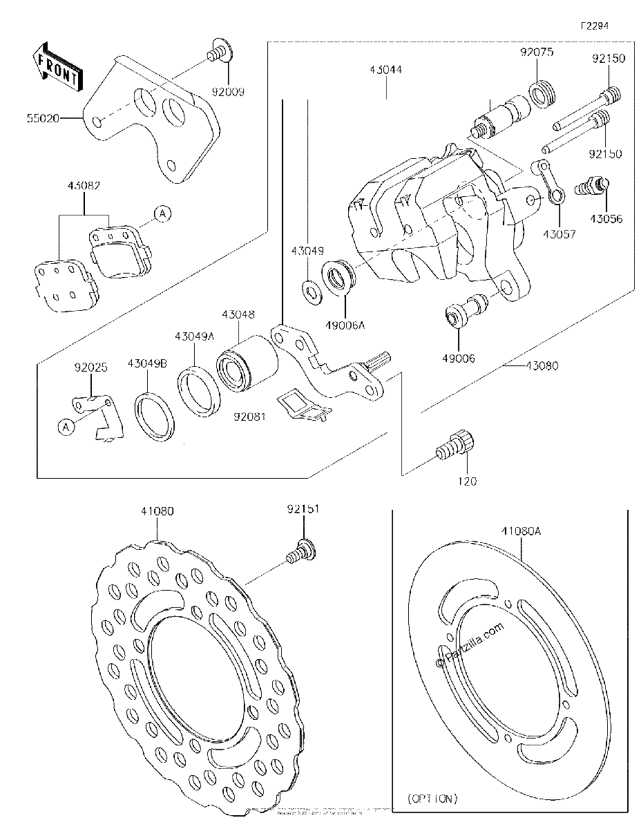 Diagrama de REAR BRAKE