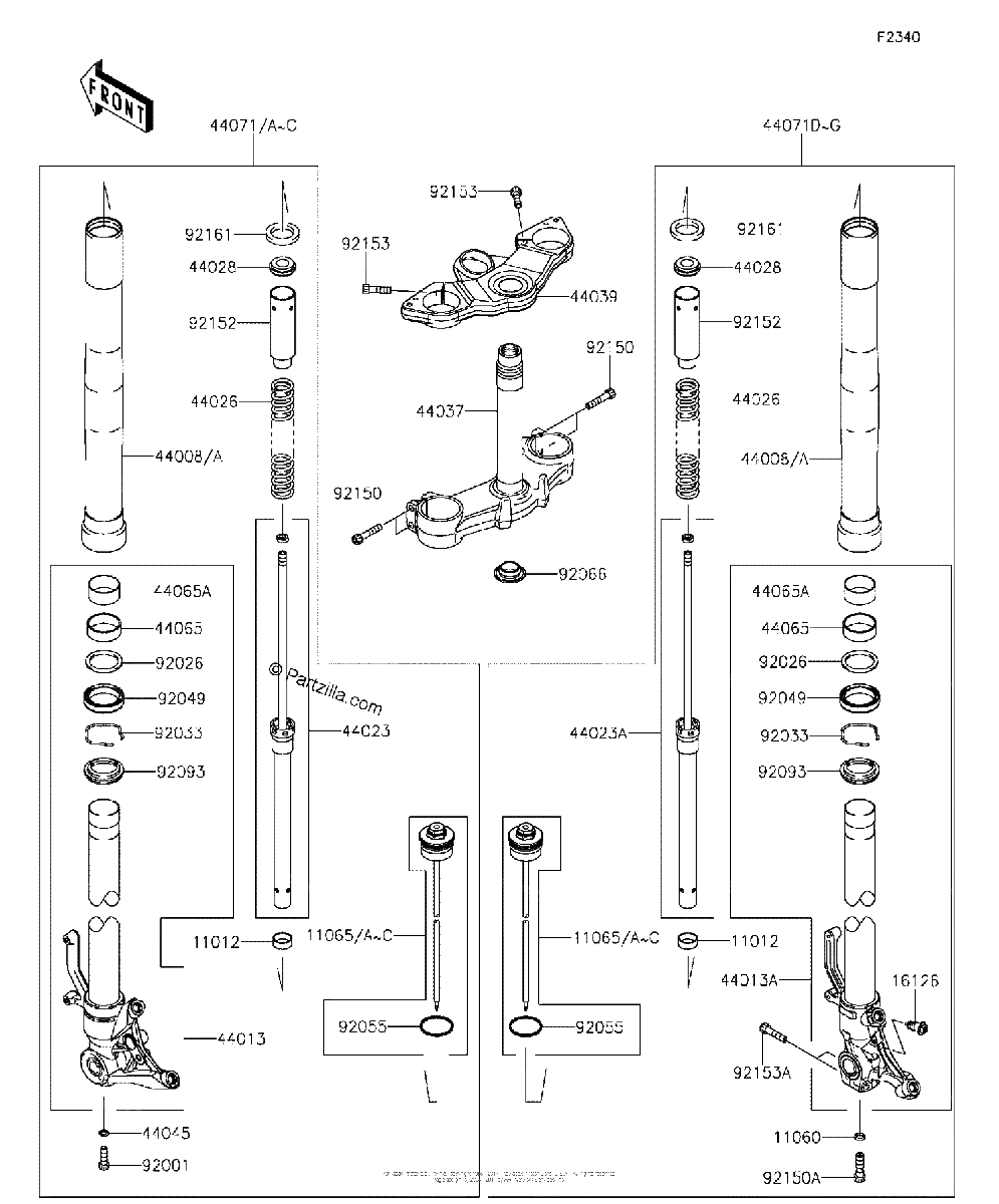 Diagrama de FRONT FORK 2 2