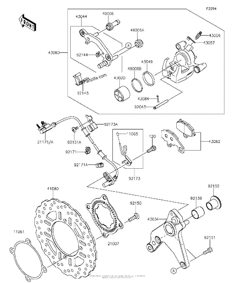 Diagrama de REAR BRAKE