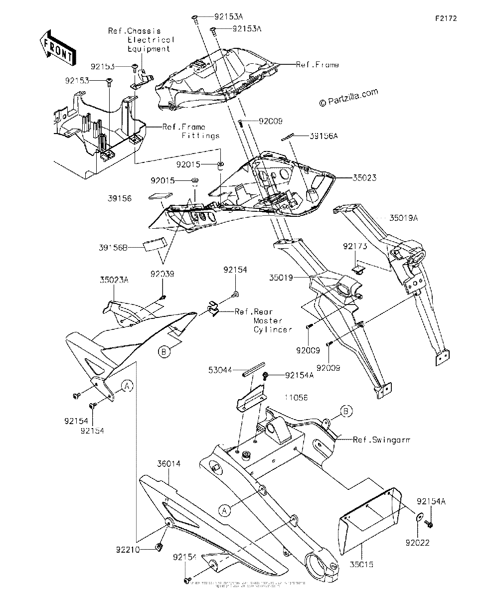 Diagrama de REAR FENDER S