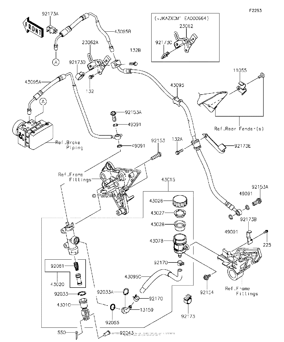 Diagrama de REAR MASTER CYLINDER 2 2