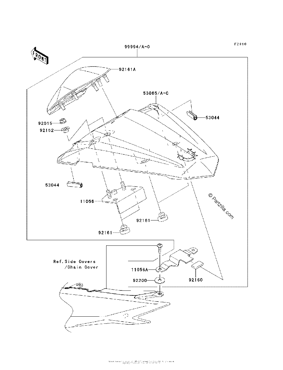 Diagrama de ACCESSORY SINGLE SEAT COVER