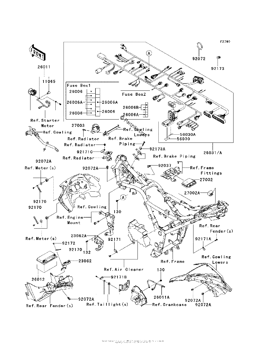 Diagrama de CHASSIS ELECTRICAL EQUIPMENT