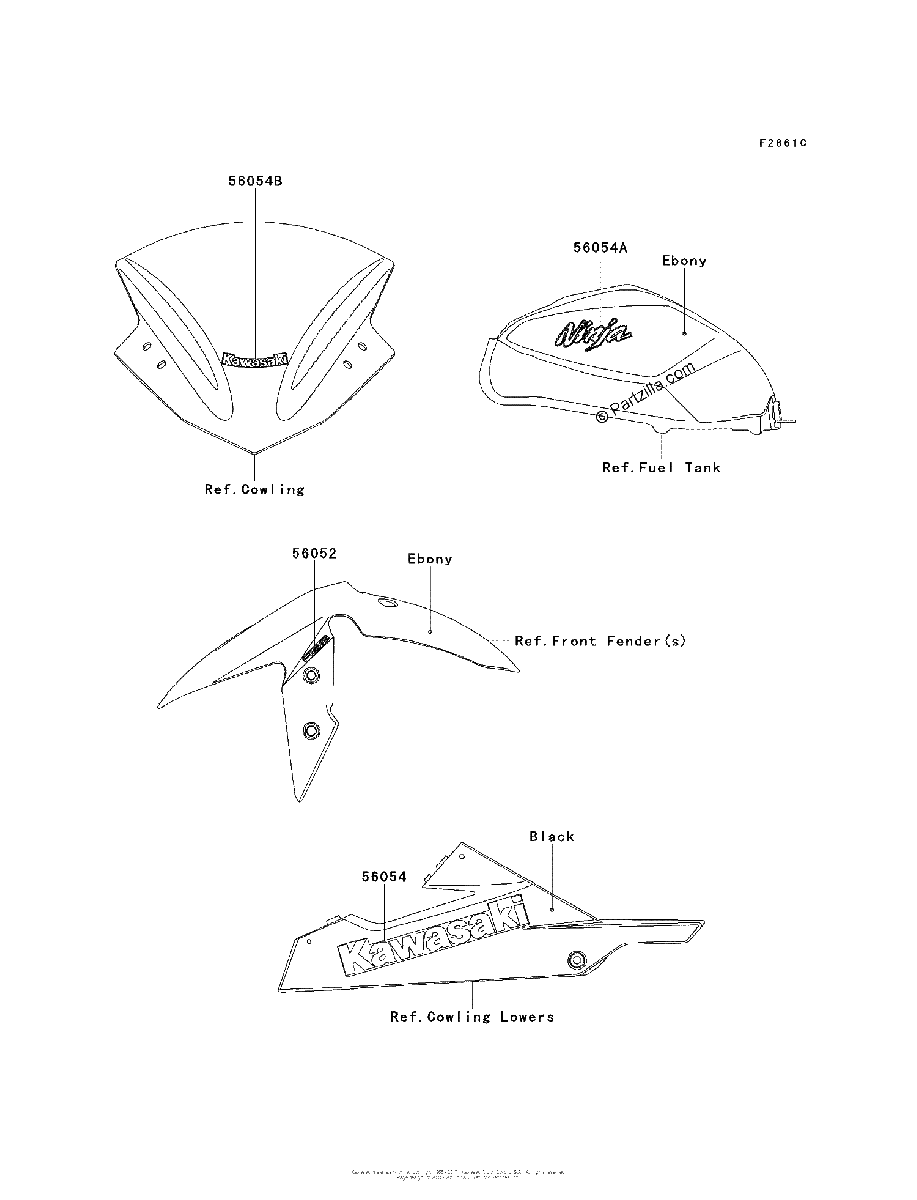 Diagrama de DECALS EBONY BEF