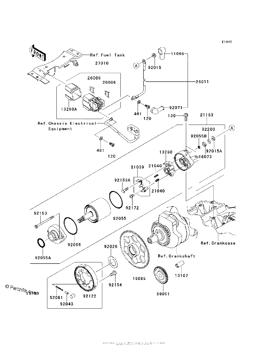 Diagrama de STARTER MOTOR