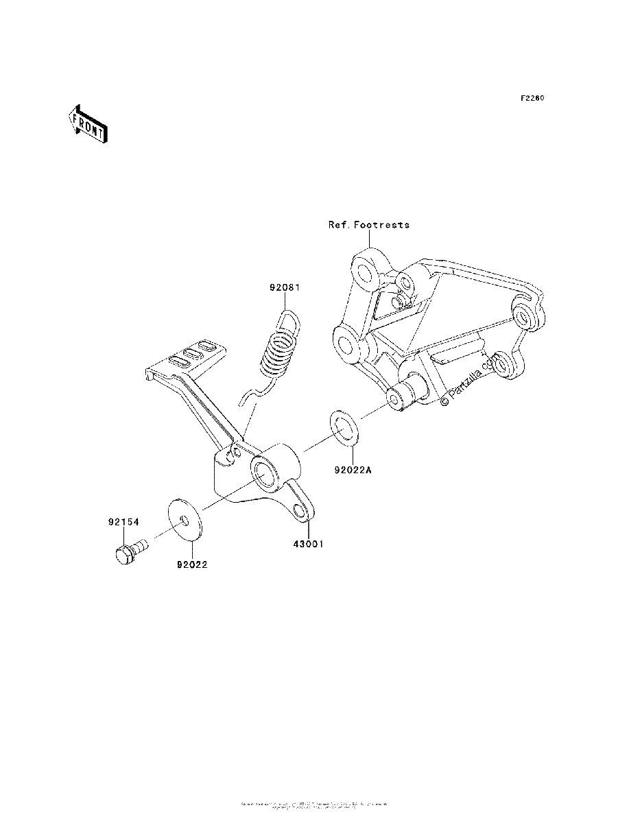 Diagrama de BRAKE PEDAL TORQUE LINK