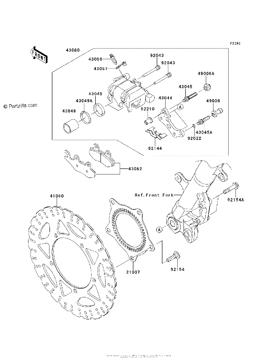 Diagrama de FRONT BRAKE