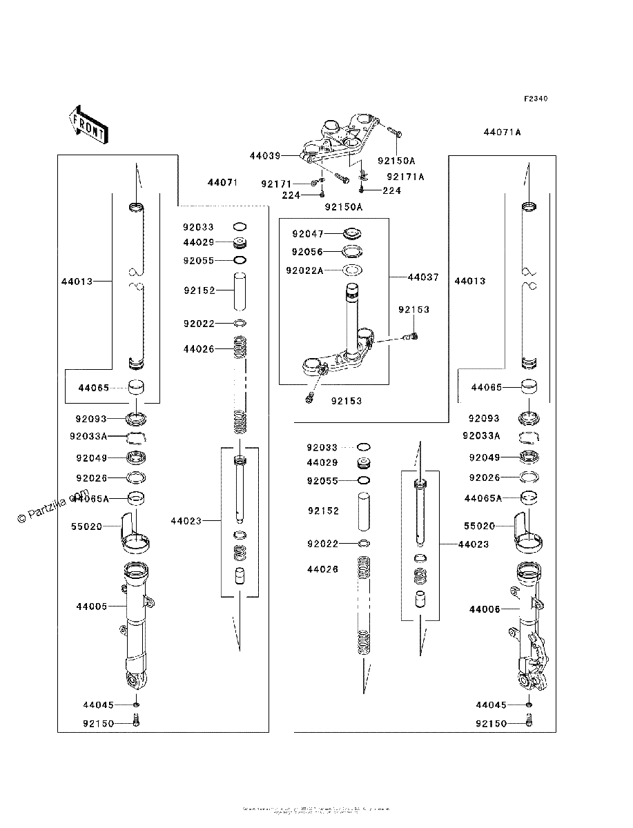 Diagrama de FRONT FORK