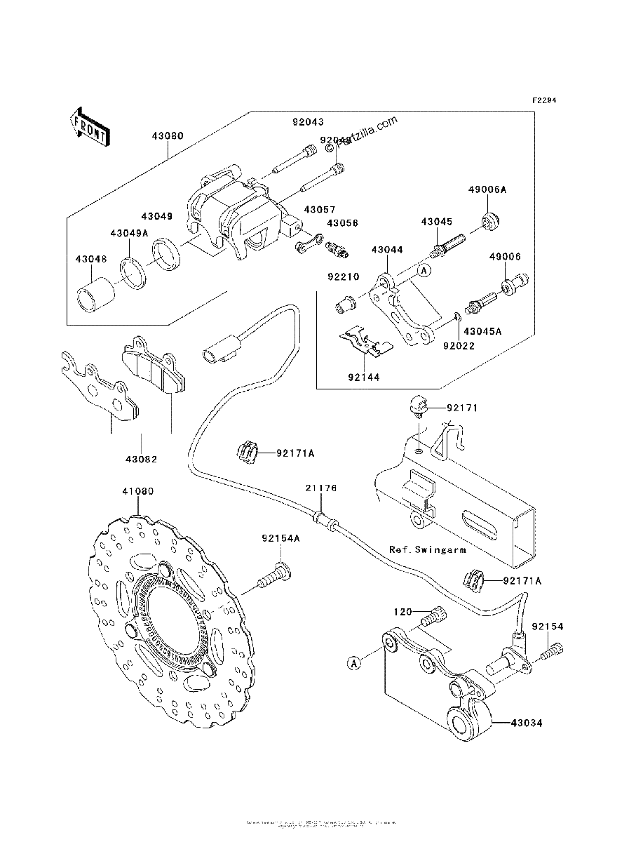 Diagrama de REAR BRAKE