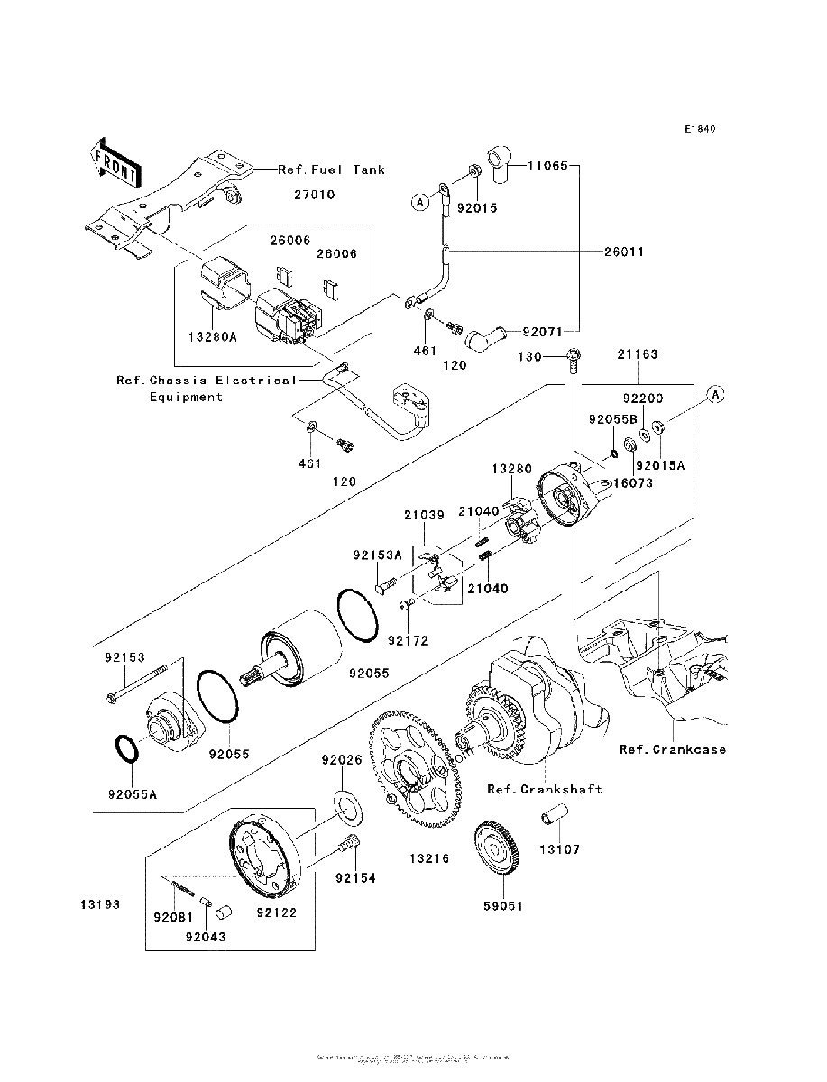 Diagrama de STARTER MOTOR