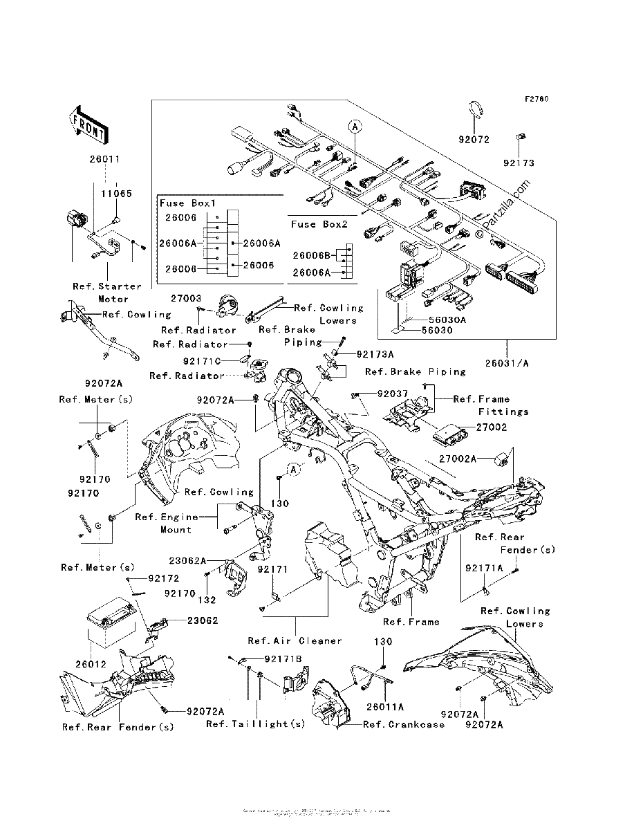 Diagrama de CHASSIS ELECTRICAL EQUIPMENT