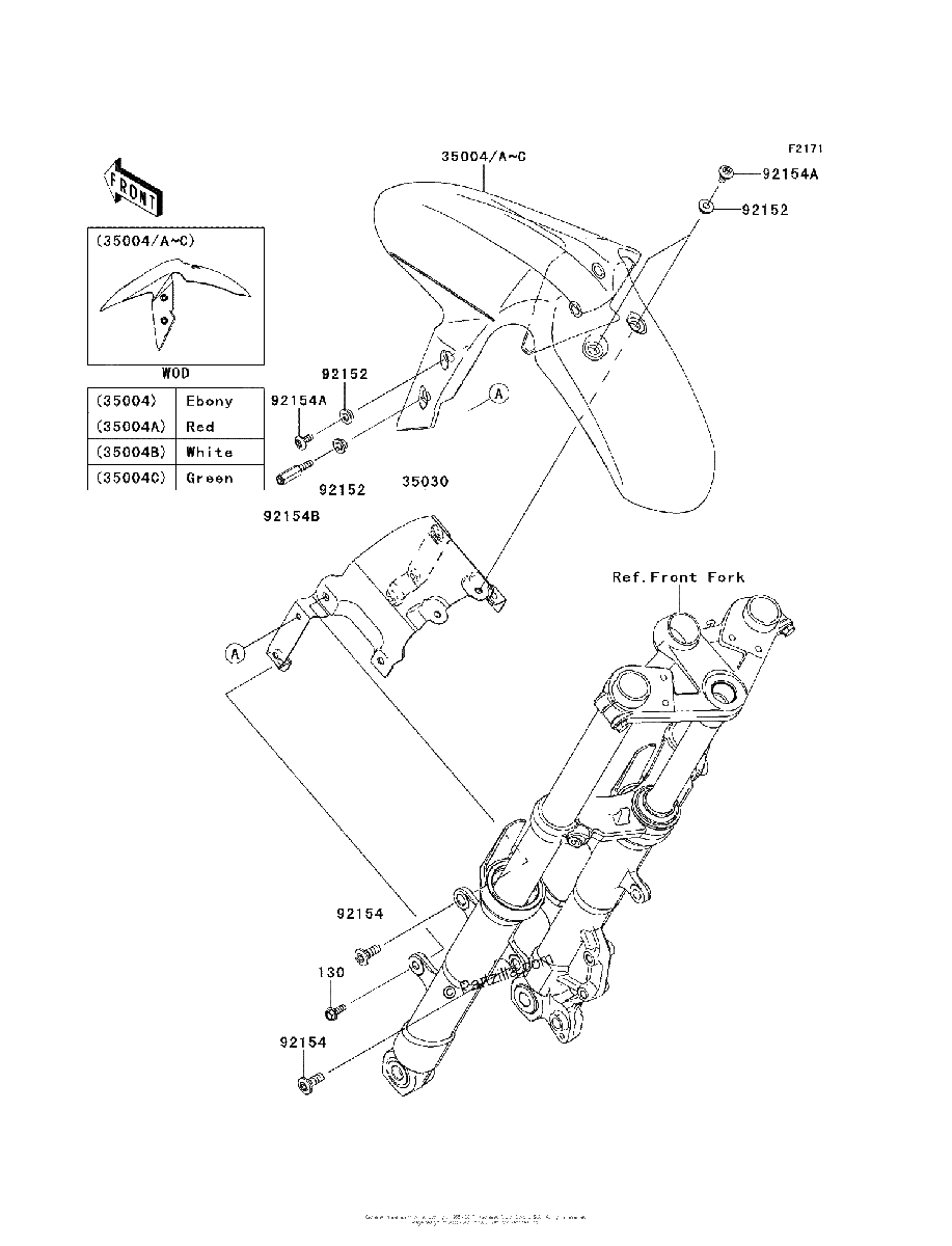 Diagrama de FRONT FENDER S