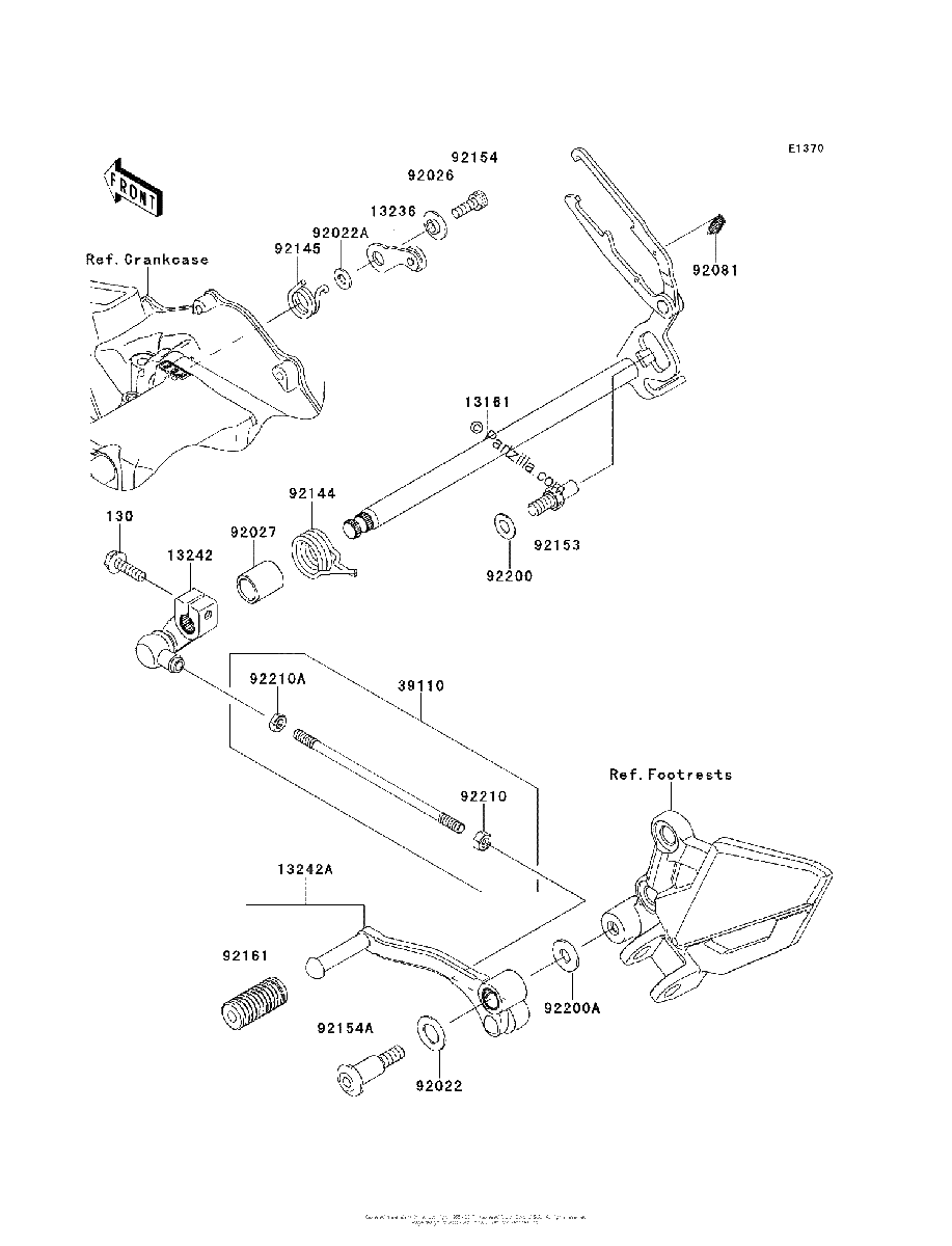 Diagrama de GEAR CHANGE MECHANISM