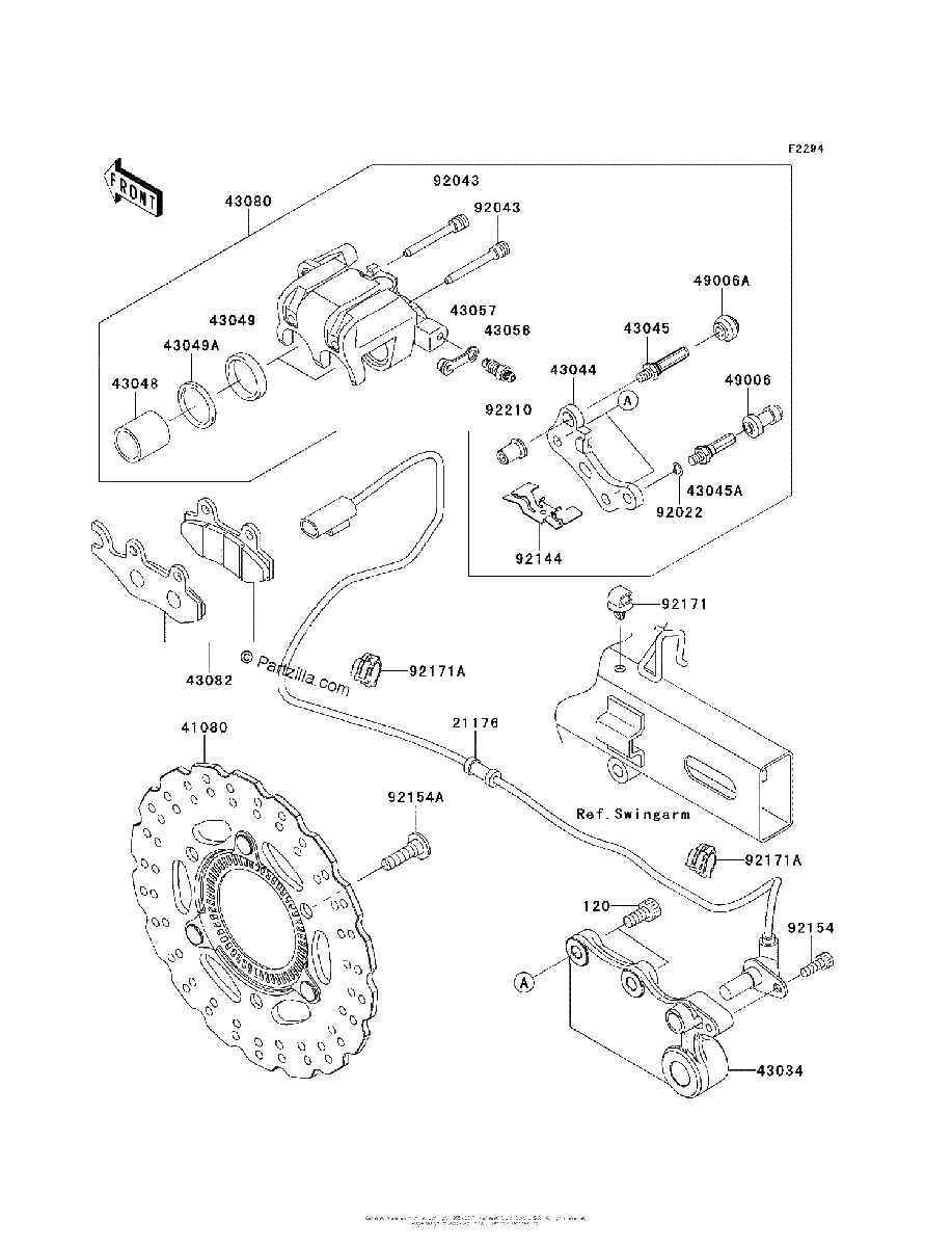 Diagrama de REAR BRAKE