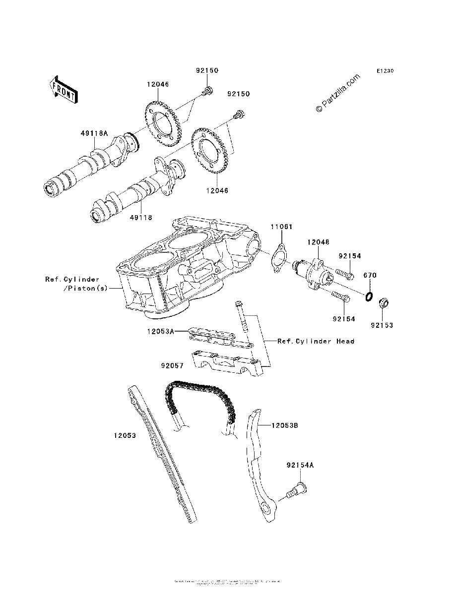 Diagrama de CAMSHAFT S TENSIONER