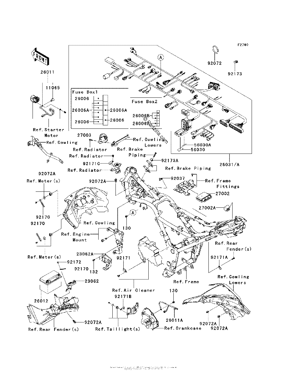 Diagrama de CHASSIS ELECTRICAL EQUIPMENT